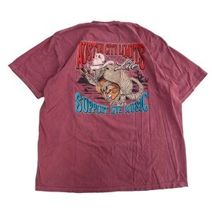 Comfort Colors Austin City Limits Live Armadillo Graphic Pocket T-Shirt Mens 2XL